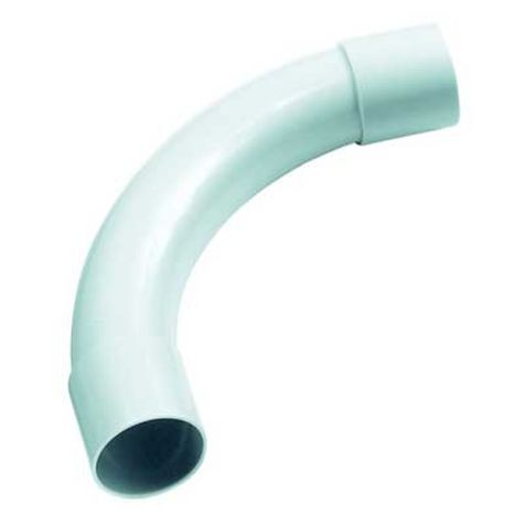 Bocht PVC buis RAL7035 - 25 mm