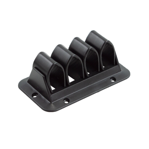 Kabelklemmenstrook PVC H:30mm, L:91mm, Zwart  