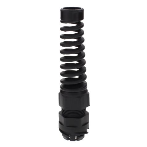 ESKVS-P 32 BK - Kunststof polyamide wartel PUSH -IN met kabelbescherming M32 (RAL 9005) zwart