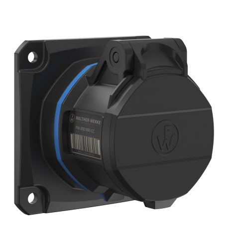 NEO Prise murale droite 16A 4P 9h IP54 230V avec pince à ressort