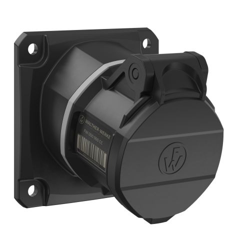 NEO Prise murale coudée 16A 4P 12h IP54 1000V avec pince à ressort