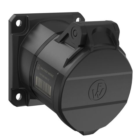 NEO Prise murale coudée 16A 5P 7h IP54 500V avec pince à ressort