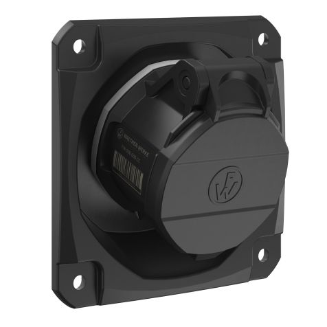 NEO Prise murale coudée 16A 4P 1h IP54 1000V avec pince à ressort