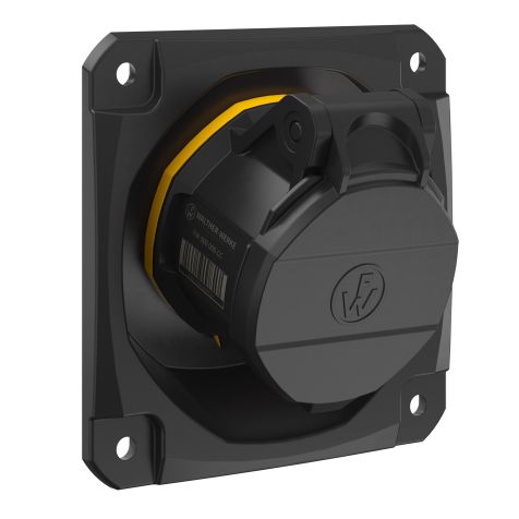 NEO Prise murale coudée 16A 4P 4h IP54 130V avec pince à ressort