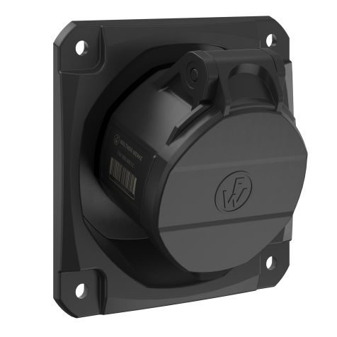 NEO Prise murale coudée 16A 5P 7h IP54 500V avec pince à ressort