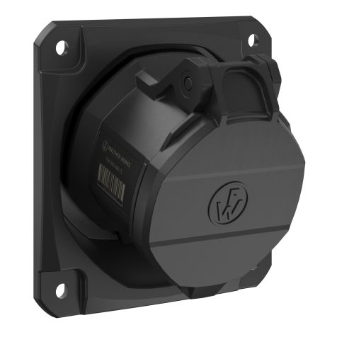 NEO Prise murale coudée 32A 4P 7h IP54 500V avec pince à ressort