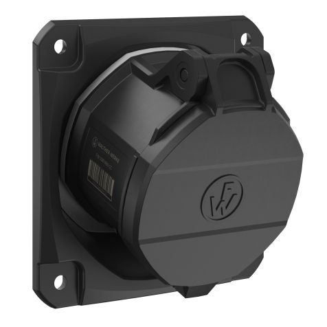 NEO Prise murale coudée 32A 5P 1h IP54 1000V avec pince à ressort