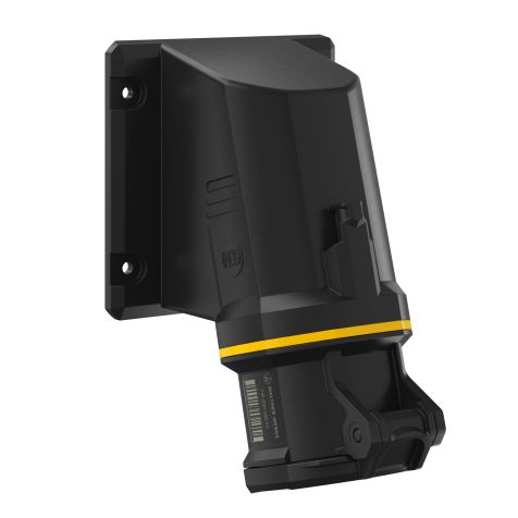 NEO Prise murale coudée 32A 4P 4h IP54 130V avec pince à ressort