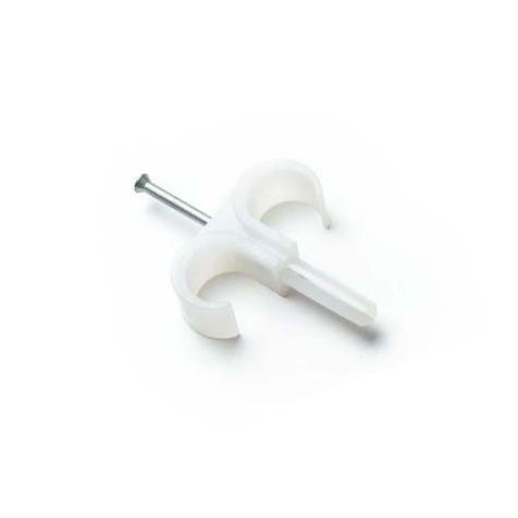 Attache Rapide Avec Clou Blanc 2x16-19mm 6mm