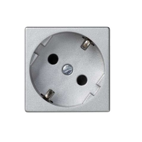 Prise de courant Schuko K45 connexion àvis - Aluminium