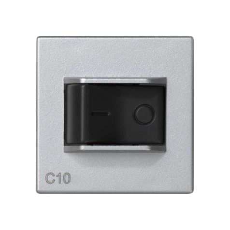 K45 Plaque avec disjoncteur 10A - Aluminium