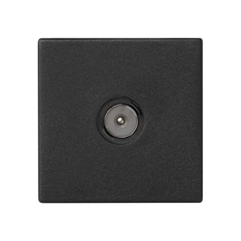 K45 Plaque avec prise TV simple, connecteurs IEC mâle Conne