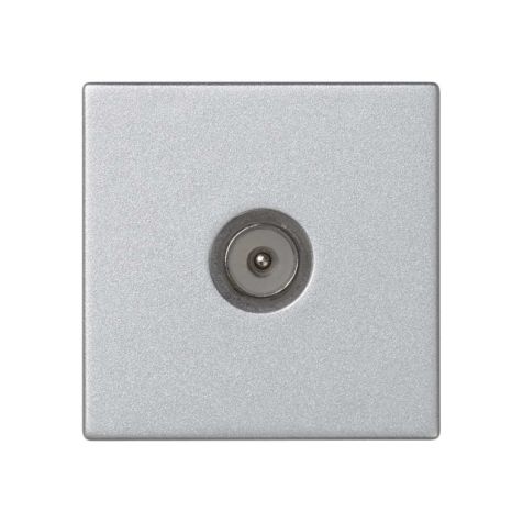 K45 Plaque avec prise TV simple, connecteurs IEC mâle Conne