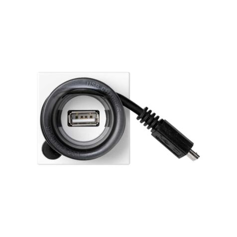 K45 Chargeur 5V/DC USB & MicroUSB - - Blanc neige