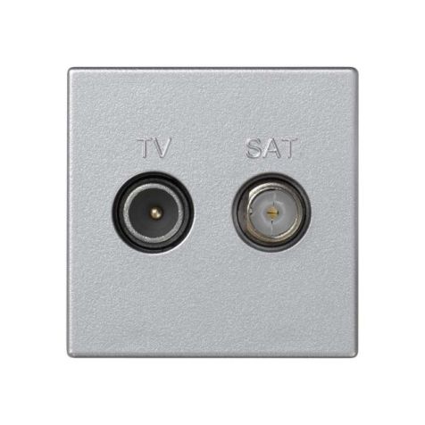 K45 Plaque avec prise TV unique, connecteurs IEC mâle avec SAT