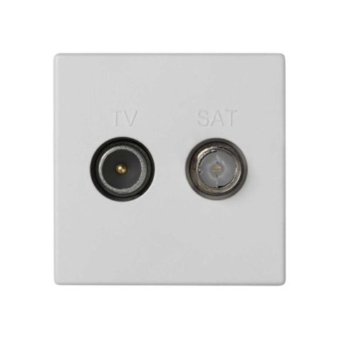 K45 Plaque avec prise TV unique, connecteurs IEC mâle avec SAT