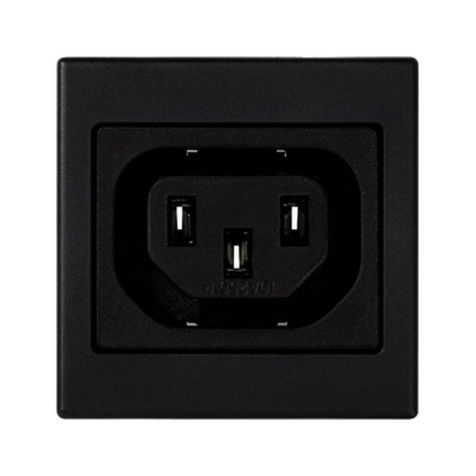 Plaque K45 avec 1 connecteur rapide femele IEC320 - Gris gra