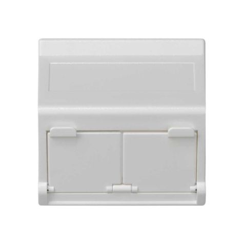 K45 Plaque VDM Incliné avec volet 2 x Modules MD - Blanc ne