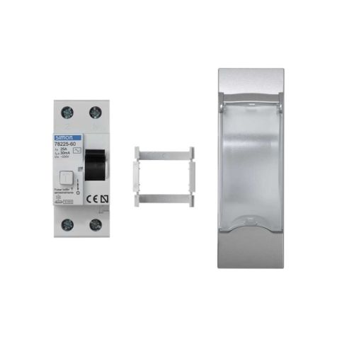 K45 Plaque 3 mécanismes avec différentiel de 25A - Aluminium
