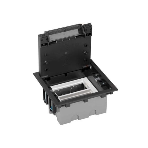 K45 vloerdoos 4xK45 70mm diep - grafietgrijs