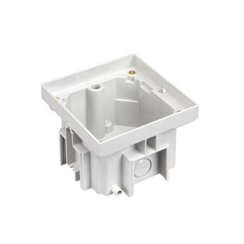 IP66 Boîte d'encastrement simple, sol plein, gris