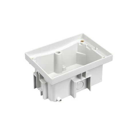IP66 Boîte d'encastrement double, sol plein, gris