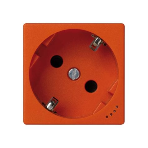 K45 Prise de courant Schuko connexion avec vis avec Voyant - Orang