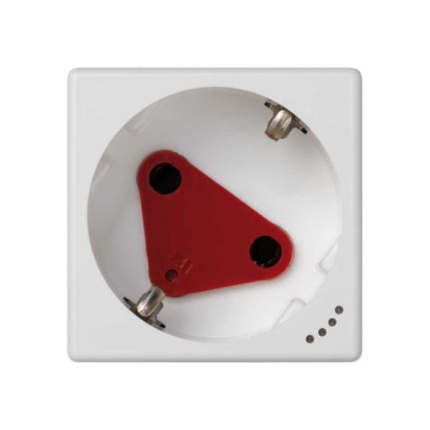 K45 Stopcontact 2P+aarding Schuko met schroefaansluiting