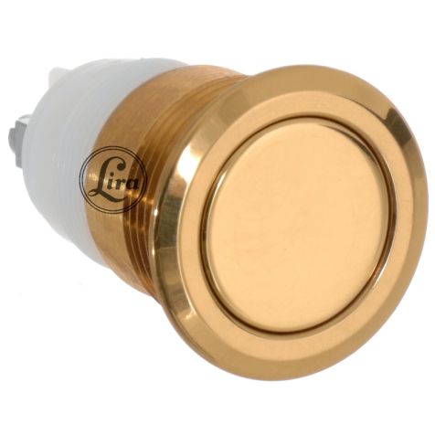 Inbouw knop anti vandaal messing