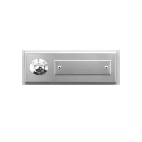 Beldrukknop inox mat