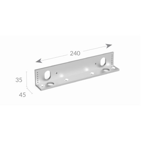 "L" support naar buiten openen deur voor Basic Magnet serie MEX 400/430/600* 