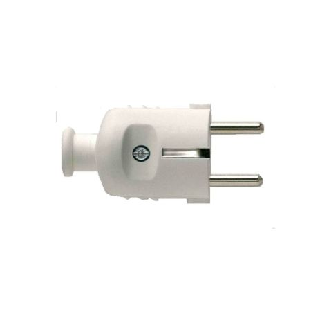 Fiche mâle 2P +T 10/16A-250V Noir IP20