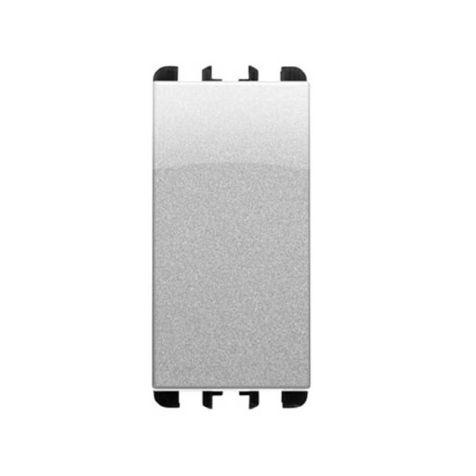 Unipolar schakelaar 10A, 1 mod, Aluminium