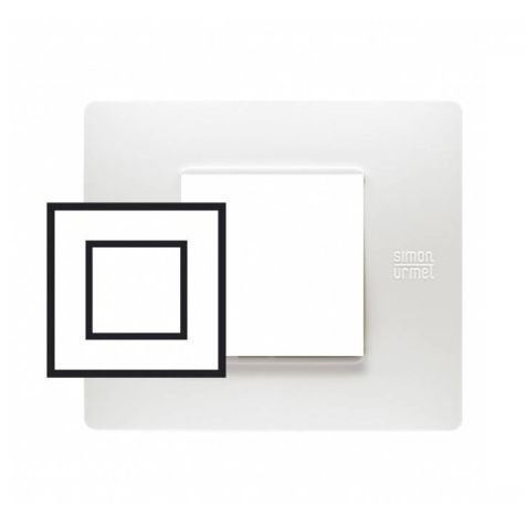 Flexa afdekplaat 2 mod. Technopolymer Wit