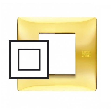 Flexa plaque de recouvre technopolymère  2 mod. Brillante Dorée
