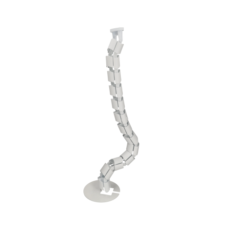 Kabelslang basic met bodemplaat, 1m, wit