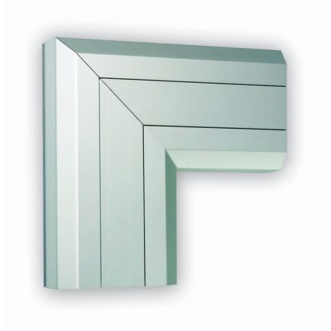 Angle plat montant pour goulotte Cablomax 130x55 - Aluminium