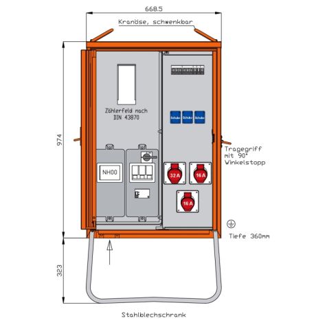 Anschlussverteiler 24 kVA