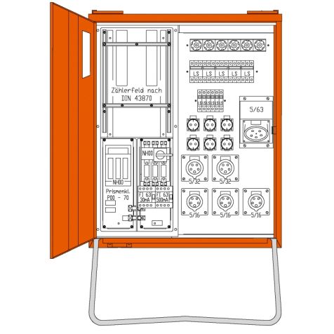 Anschlussverteiler 55 kVA