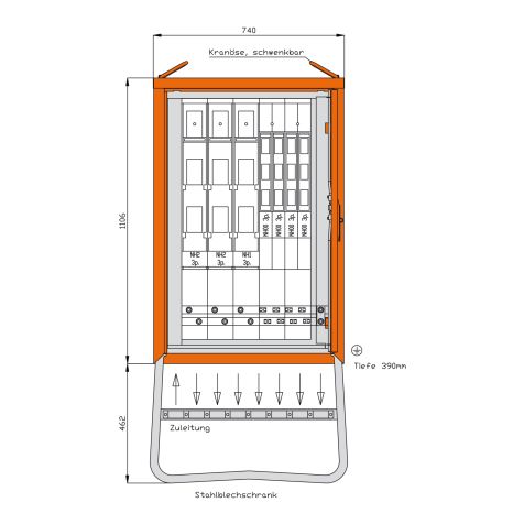 Groepsdistributeur 277 kVA
