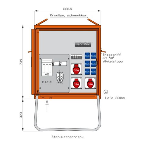 Distributiekast 44 kVA