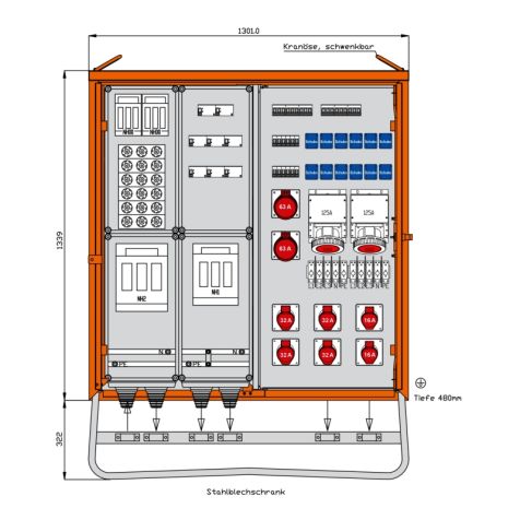 Distributiekast 277 kVA