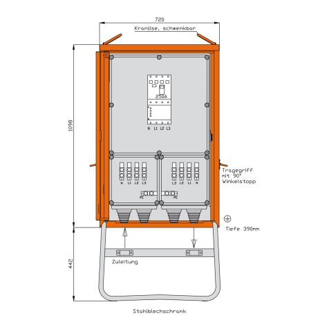 Armoire de distribution 173 kVA allstrom.
