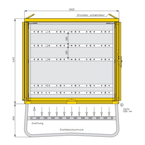 Répartiteur électrique de construction en construction modulaire