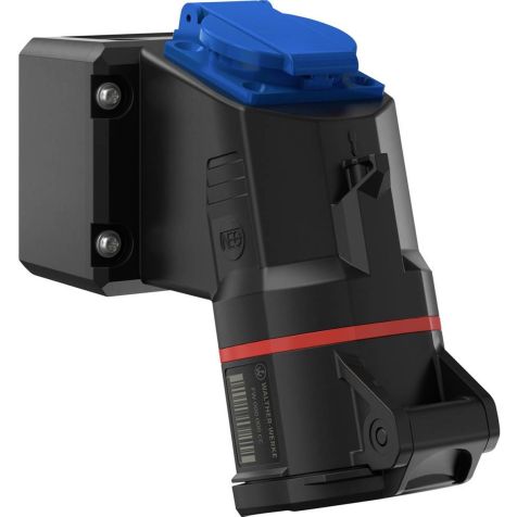 NEO Socle de prise mural mini combi 32A 5P 6h IP54 400V + mono BE/FR, avec bornier push-in