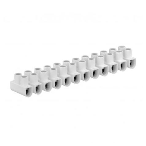 Barrette de connection, 12 x 4mm², blanc
