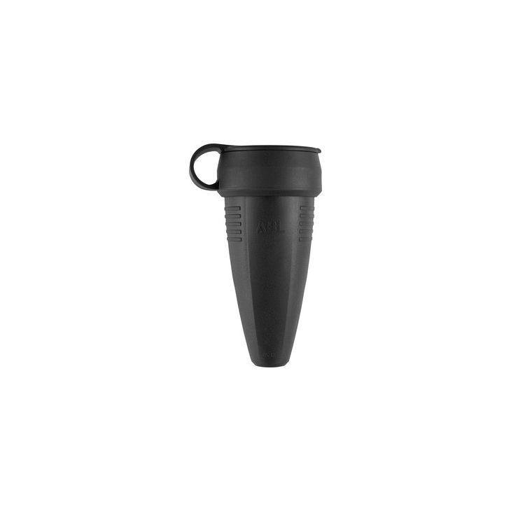 Original koppelstekker, rubber (TPE), zwart, met deksel, IP44