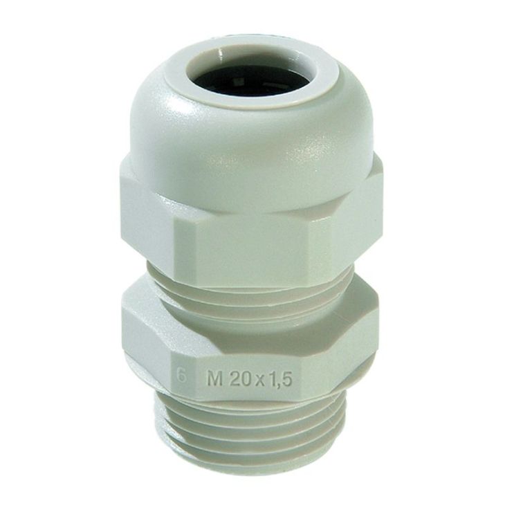 SKV 11 LG - Kunststof wartel met trekontlasting PG11 (RAL 7035)