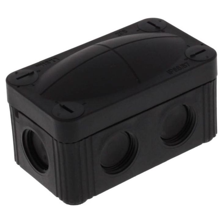 COMBI 206 BK - Aansluitdoos 1,5mm² (RAL 9005)