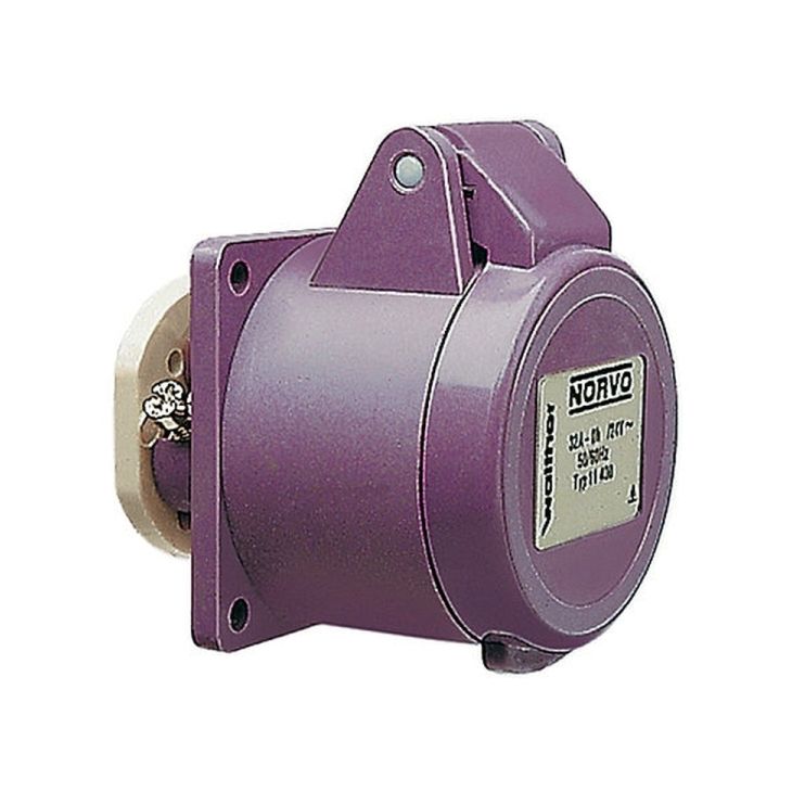 NORVO Stopcontact recht 16A 2P 24V